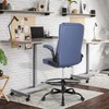 Misolant Leather Drafting Chair, Tall Office Chair for Standing Desk,