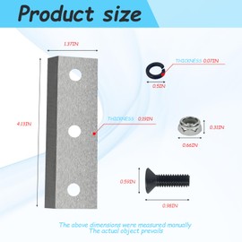 4-GUO054 Wood Chipper Blades 12-710-1054 Screws Compatible with Greatcircleusa, C30 Lite&3-in-1 Wood Chippers Shredders Most Brands