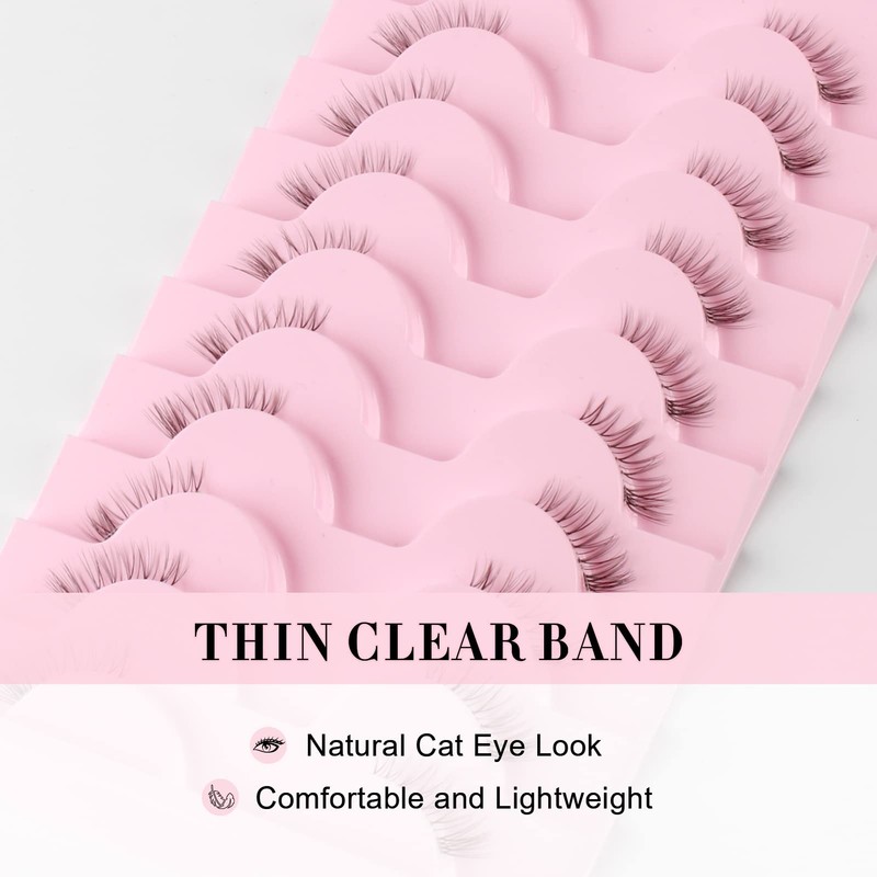 Glowing Win Half Eyelashes 10 Pairs Artificial Natural False Fake