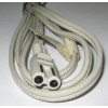 Unbranded White Power Cable for Power Adapters - 2 Sockets