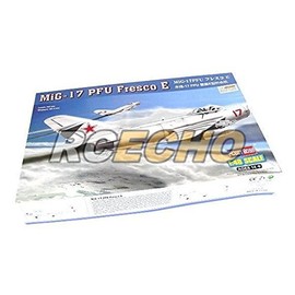 RCECHO® Hobby Boss Aircraft Model 1/48 Model Aircraft MiG-17 PFU Fresco E Scale Hobby 80337 B0337 with RCECHO® Full Version Apps Edition