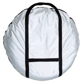 Bonform 7205-06SI Tire Carry Bag for 1 Light / Normal Car, Set of 2, Includes Nut Bag, Large, Silver