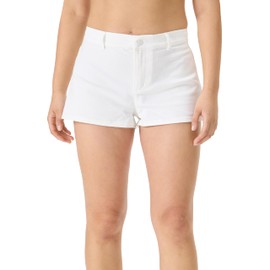 Florence by millsWomensBright Side Cotton Twill Mini ShortWhiteSmall