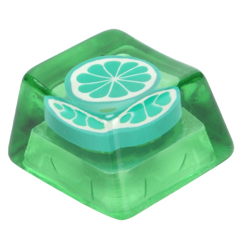 Resin Keycap HandMade CorrosionResistant Universal Mechanical Keyboard Accessories(Lime )