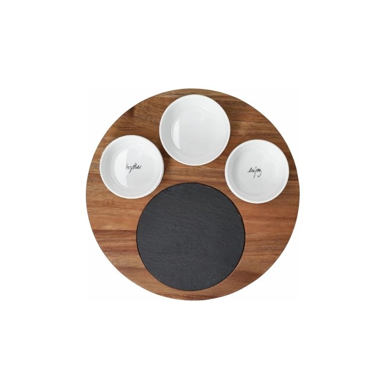 Räder Appetizer Serving Board with Bowl Together