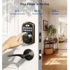 Veise Fingerprint Door Lock with 2 Lever Handles - Keyless