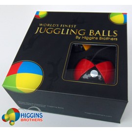 Higgins Brothers World's Finest Juggling Kit. Three Canadian Made Juggling Balls in a Beautiful Display Box. Comes with Exclusive Online Instructions. Made in Canada (Black Based Balls)