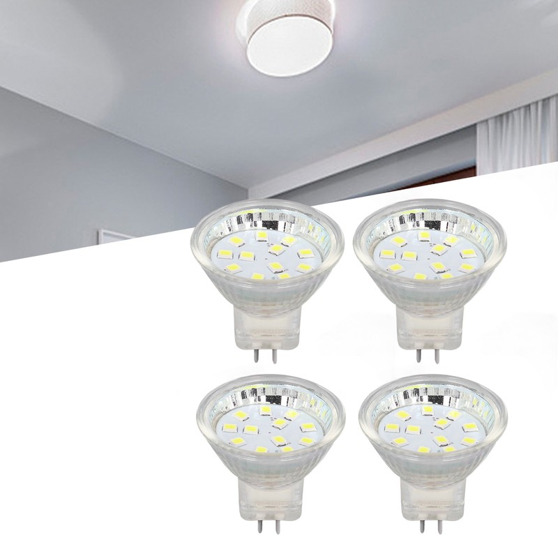 4PCS MR11 12LED Light Bulb 2W 300LM Spot Light Bulb