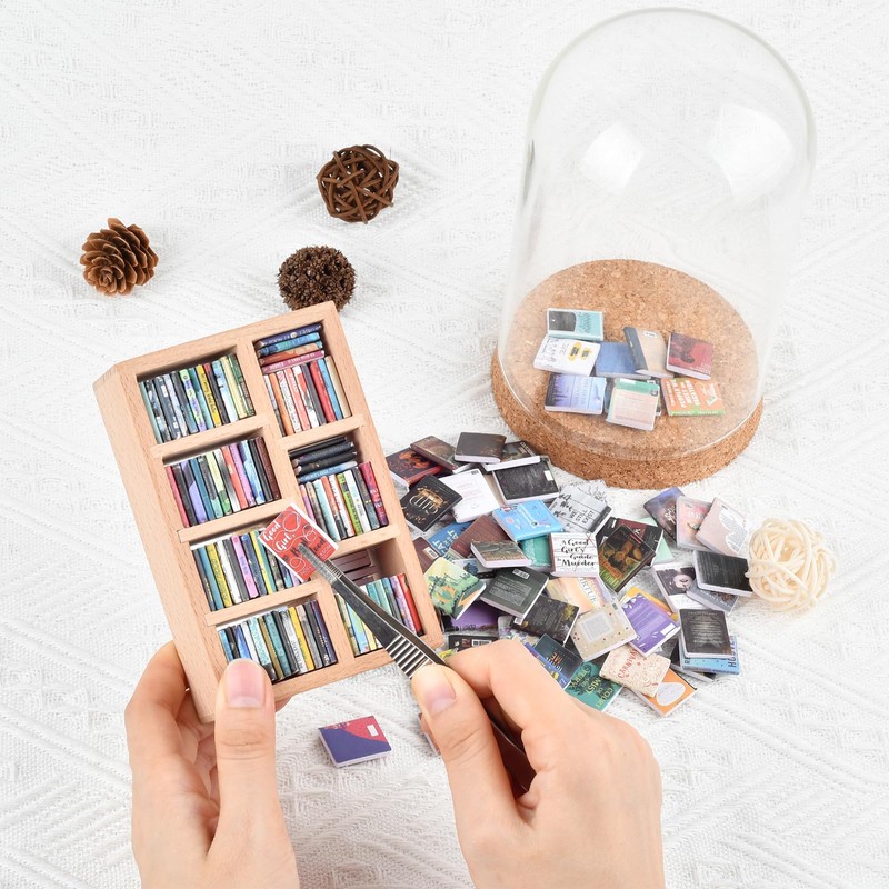 The Left Bridge Anxiety Bookshelf, Miniature Bookcase, Mini Bookshelves for