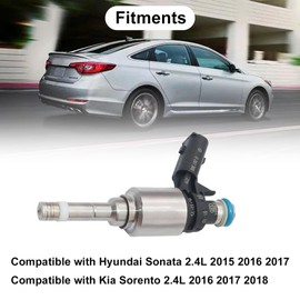 FZJDSD - Inyector de combustible compatible con Hyundai Sonata 2.4L 2015 2016 2017 compatible con Kia Sorento 2.4L 2016 2017 2018 reemplazar 35310-2GGA0