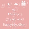 Tuopuda Christmas Sticker for Window, Christmas Tree Letters Stick Wall