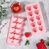 GERRIT 2 Valentine Day Heart-Shaped Ice Cube Mold Silicone Ice