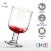 Bormioli Rocco Hosteria Set Of 6 Stackable Wine Glasses, 5.5