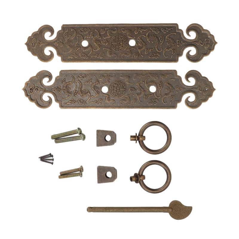 Pull Handle Antique Chinese Auspicious Clouds Good Luck Drawer Pulls