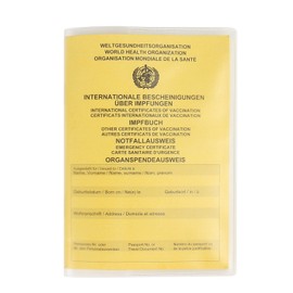 Amathings Set of 5 (5 Pieces) New Or Old Passport and Vaccination Identity Card Covers, Transparent and Tear Resistant Protective Covers (Compatibility with UK Passports Not Guaranteed)