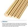 MECCANIXITY 4pcs Brass Rods (4mm) 5/32 Inch x (354mm) 14