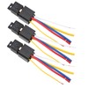 3pcs DC12V 80A LED Flasher Relay Waterproof Shockproof 5‑Pin Car