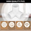 12-Pack 3 Way PVC Fittings 1 Inch, Furniture Grade PVC