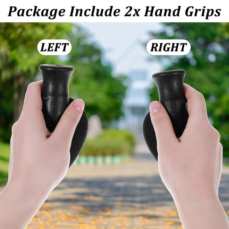 Peakloong 2-Piece Set of Universal Anti-Slip Hand Grips for Rollators,