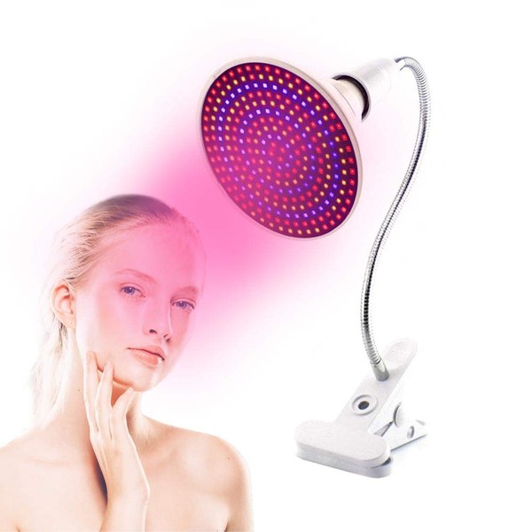 LED Light Heating Therapy Standing Lamps, LED Skin Rejuvenation Light Professional Therapy Acne Wrinkle Treatment Face Body Care (Single Lamp Holder + Bracket Set)