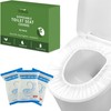 Oubliss Commode Disposable Toilet Seat Covers Waterproof – 50 Pack,