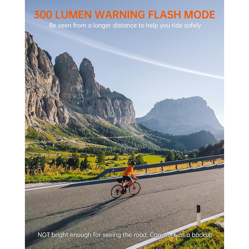 RAVEMEN FR300 300 Lumen Daylight Cycling Headlight Compatible with Garmin/Wahoo