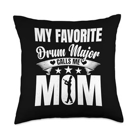 Drum Major Mom Drum Major Uniform Drum Major Baton Throw Pillow