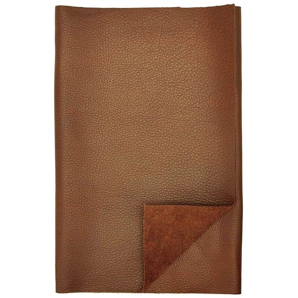 REED Leather HIDES - Cow Skins (12 X 24 Inches 2 Square Foot, Brown)