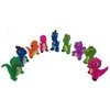 Playmaker Toys Rubber Dinosaur Family Set of 4 Baby Bath
