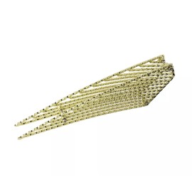 OG LOWRIDER CLASSIC 20" SQUARE TWISTED BICYCLE FRAME INSERT CHROME OR GOLD - Gold