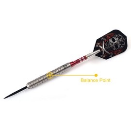CUESOUL Tungsten Steel Tip Darts- Precise Barrels 24 Grams 90% Tungsten with Luxury Case