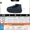 LSDWL Waterproof Shoe Covers with Zipper,Reusable Silicone Rain Overshoes for