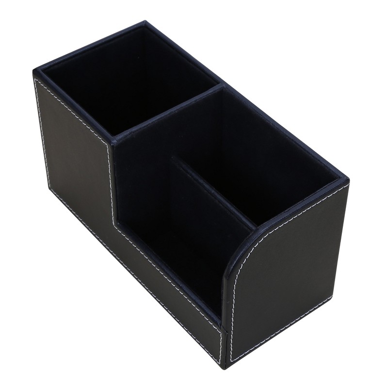 KINGFOM Desk Tidy Organiser Caddy Multifunction Leather Pen Pencil Pots