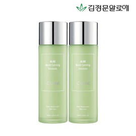 Kim Jeong-mun Aloe 김정문알로에 큐어 알로에 모이스트 카밍 에멀젼 130ml 2개 Kim Jeong Moon Aloe Cure Aloe Moist Calming Emulsion 130ml 2pcs