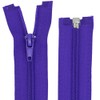 Plastic Spiral Zip 5 mm Separable (70 cm, Purple)