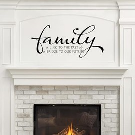 Family A Link to The Past and A Bridge to The Future | Family Wall Décor | Living Room Décor | Wall Decal | Family Tree | Black
