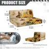 SUITOSELFY RV Couch Covers for Sofa Bed 2-Piece Sunflower Butterfly
