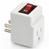 3 Prong Grounded Single Port Power Adapter for Outlet with