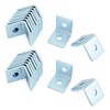 QWORK 20 Pack 2 Hole L-Shaped Connector Bracket - Compatible