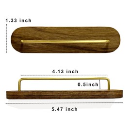 Coffee Filter Holder, Wall Mount Coffee Filter Storage with Adhesive Backing, Cone Coffee Filter Container for V60 Paper Coffee Filters Size #01 and #02 (Walnut)