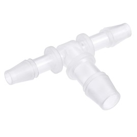 M METERXITY Hose Fittings 6 x 10 x 6 mm ADT Piece Plastic Pipe Connector for Fuel Water Transparent (T-Shape 3 Way)