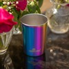 10oz Rainbow Stainless Steel Tumbler - Reusable Metal Drinking Glasses