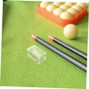 WOONEKY 3pcs Transparent Acrylic Billiard Chalk Box Portable Travel Case