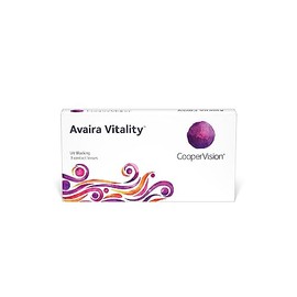 CooperVision Avaira Vitality (3) Monthly Lenses, Soft, Pack of 3, BC 8.4 mm, DIA 14.2 mm, -0.75 Dioptres