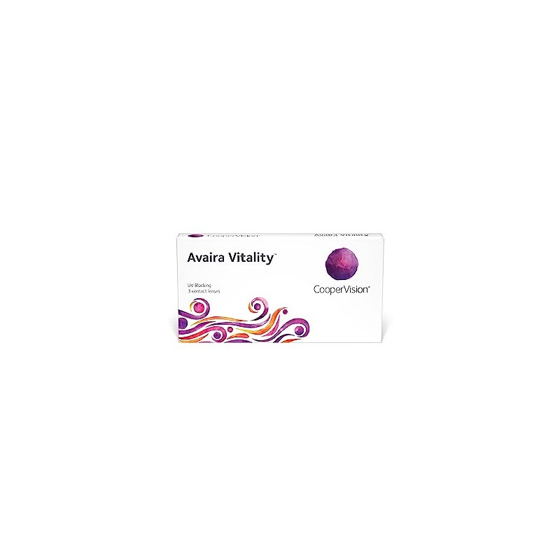 CooperVision Avaira Vitality (3) Monthly Lenses, Soft, Pack of 3,