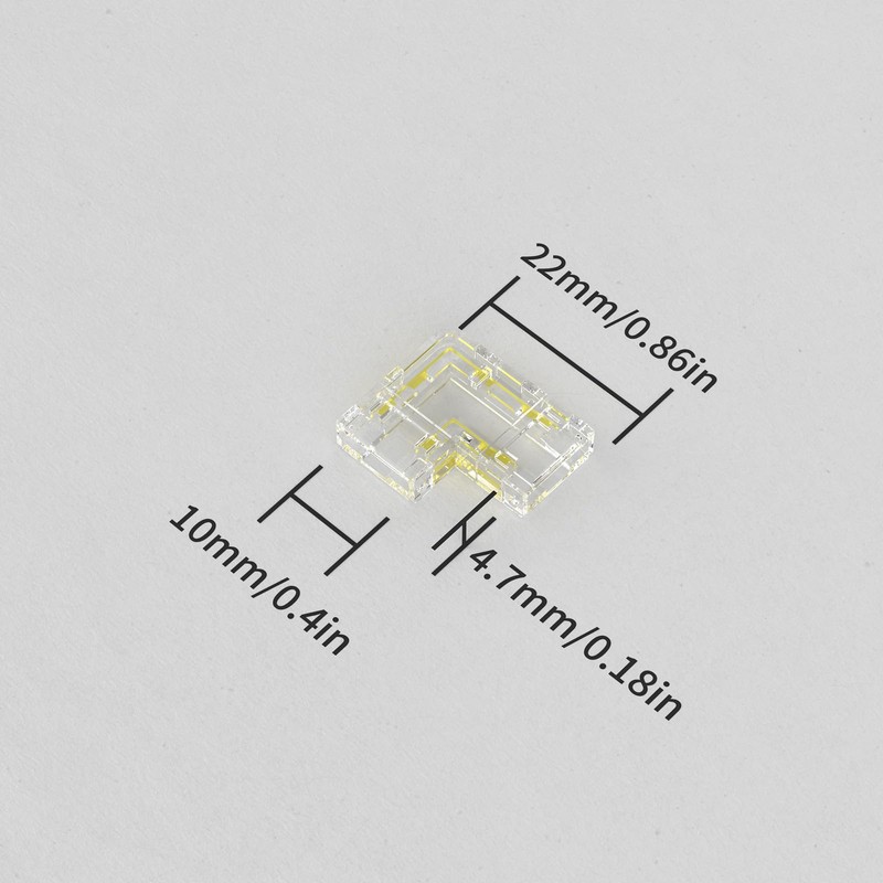MIWISE 10mm Connectors Kit for 3-Pin CCT COB LED Strip,