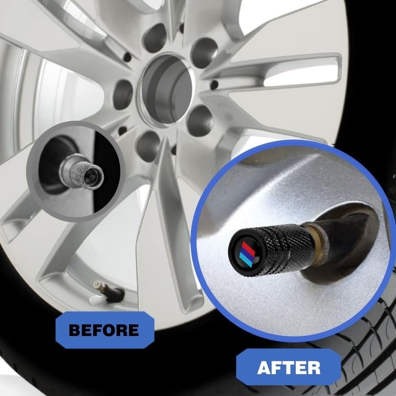 Car M 3 Color Tire Valve stem Covers Tire Valve