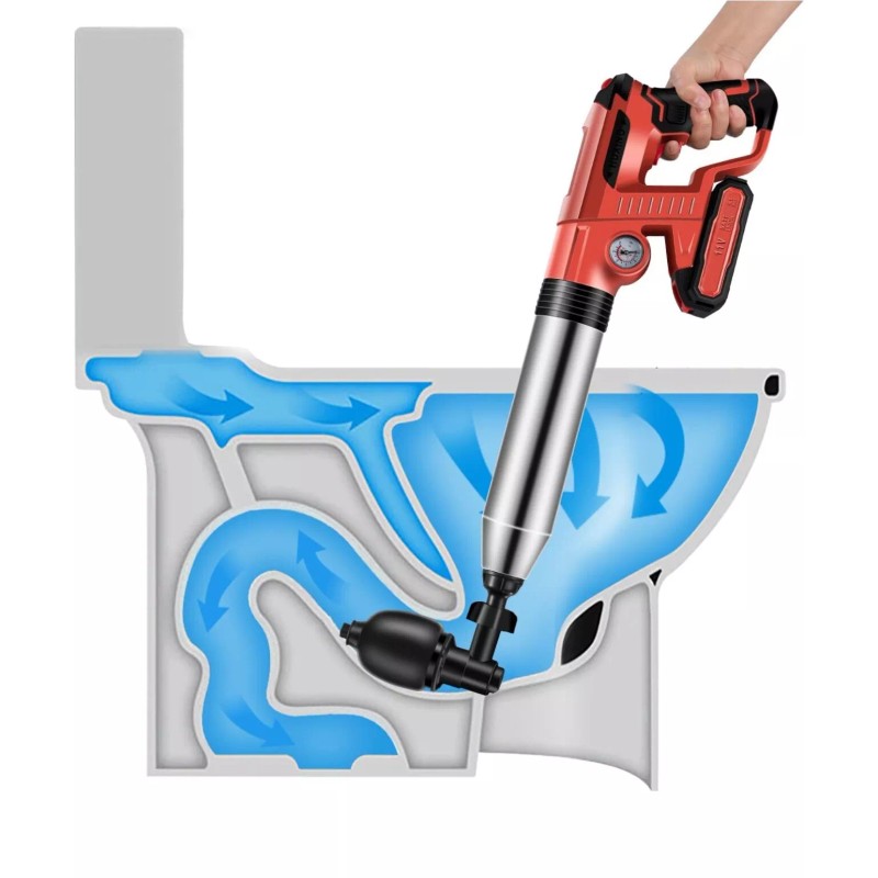 Huxing Electric Toilet PlungerDrain Clog Remover Tools