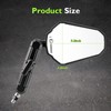 Mofun Motorcycle Mirrors Fit 8mm 10mm 7/8" Handlebar Compatible with