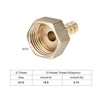 sourcing map Brass Barb Hose Fitting Connector Adapter 8mm Barbed